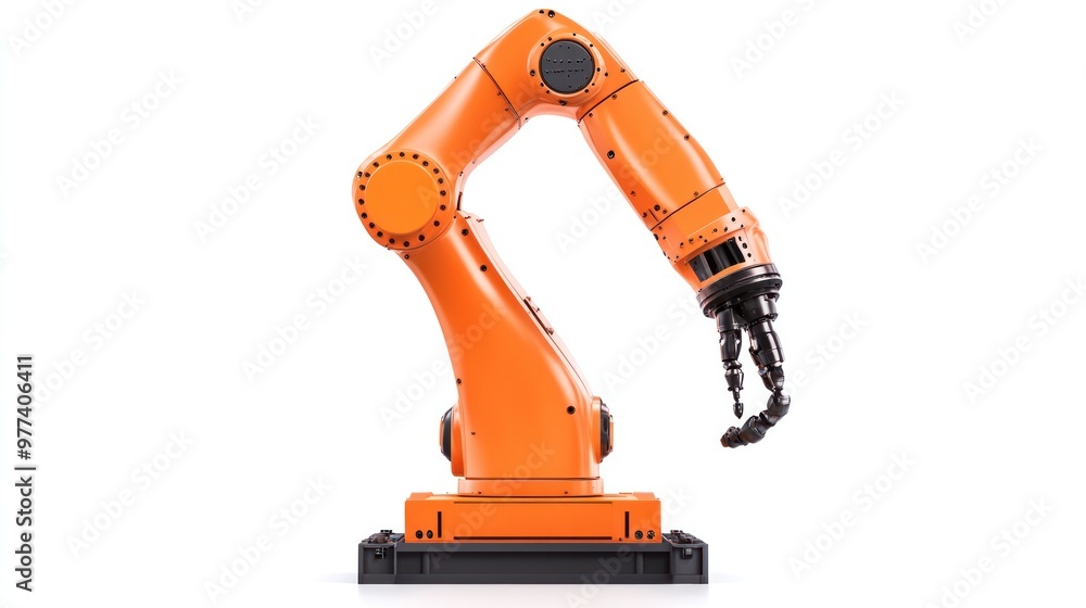 Industrial automation with advanced robotic systems, isolated on white background, showcasing factory automation and coding Industrial automation with advanced robotic systems, isolated on white background, showcasing factory automation and coding