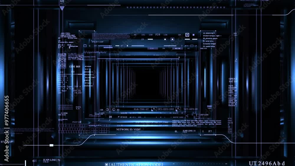 loop HUD text UI digital infographic elements camera fly through data technology 3D animation HUD 2GFX Sci Fi seamless blue loop HUD text UI digital infographic elements camera fly through data technology 3D animation HUD 2GFX Sci Fi seamless blue