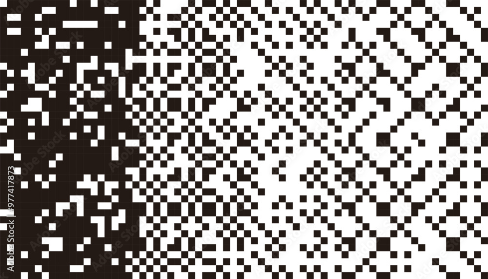 Transition pixel effect with black isolated on white background. Fully editable vector element. Vector Format Illustration Transition pixel effect with black isolated on white background. Fully editable vector element. Vector Format Illustration