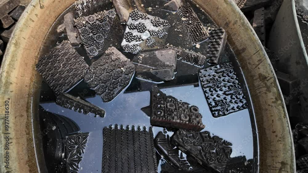 Wooden block prints, Dhaka Division, Rupganj, Bangladesh