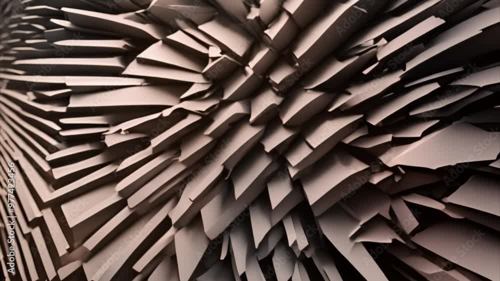 Abstract 3D Background of Spiky Structure Abstract 3D Background of Spiky Structure