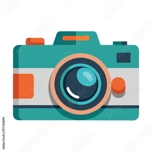 Camera vector illustration isolated on a white background