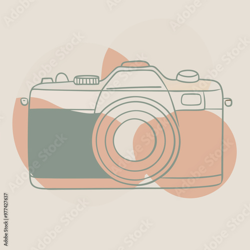 Camera vector illustration isolated on a white background