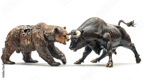 Bear and Bull Figurines