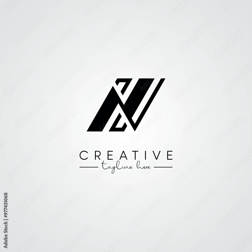 Modern Minimal Artistic Letter HN NH Logo Design. Initial Based Letter Logo Vector. Modern Minimal Artistic Letter HN NH Logo Design. Initial Based Letter Logo Vector.