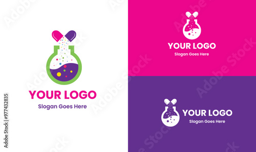 Lab logo, liquid test logo, test logo, tube logo, blood test, laboratory logo, tube logo, health logo, urine test