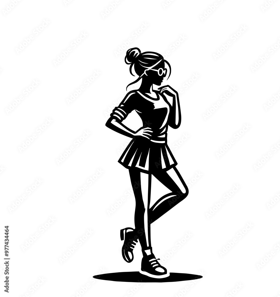 set of girls illustration graphic design black and white vector clip art silhouette set of girls illustration graphic design black and white vector clip art silhouette