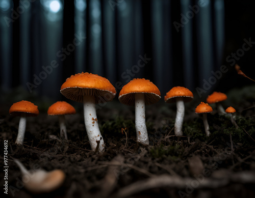 fly mushroom, fly mushrooms, mushroom in the forest