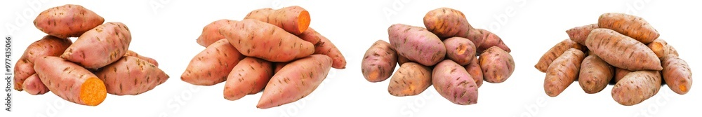 Stock illustration of tasty sweet potatoes on a transparent background Stock illustration of tasty sweet potatoes on a transparent background