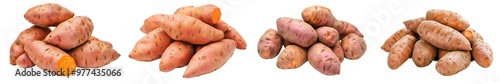 Stock illustration of tasty sweet potatoes on a transparent background