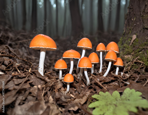 mushrooms in the forest, mushroom in the forest, mushrooms in the woods