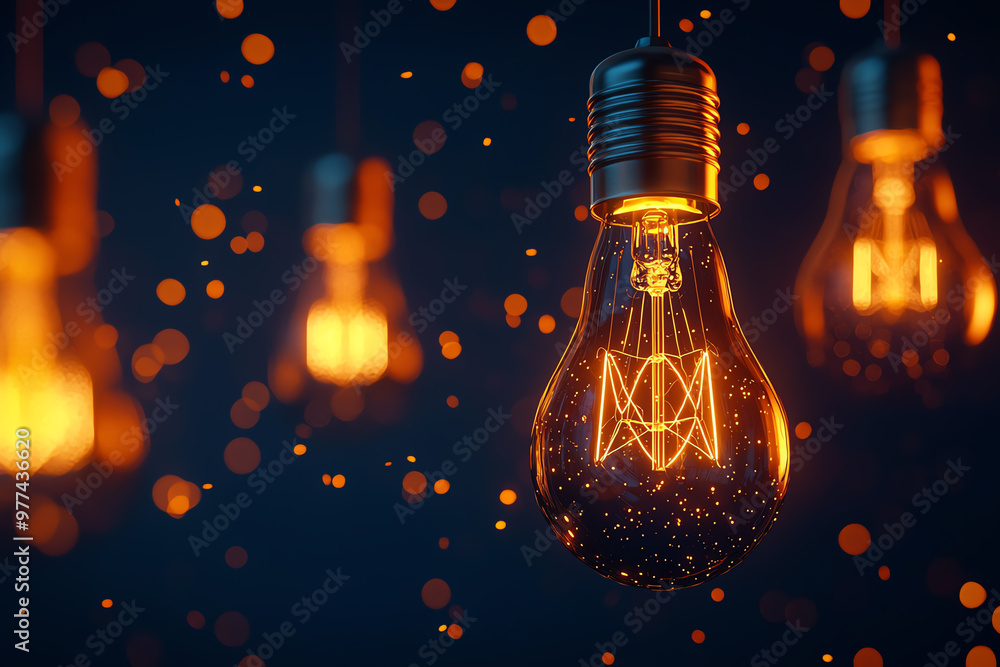 A close-up of glowing light bulbs creating a warm ambiance, perfect for adding a cozy touch to any space. A close-up of glowing light bulbs creating a warm ambiance, perfect for adding a cozy touch to any space.