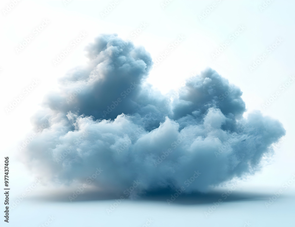A fluffy, white cloud floating against a serene blue background. Perfect for illustrating tranquility and nature's beauty. A fluffy, white cloud floating against a serene blue background. Perfect for illustrating tranquility and nature's beauty.