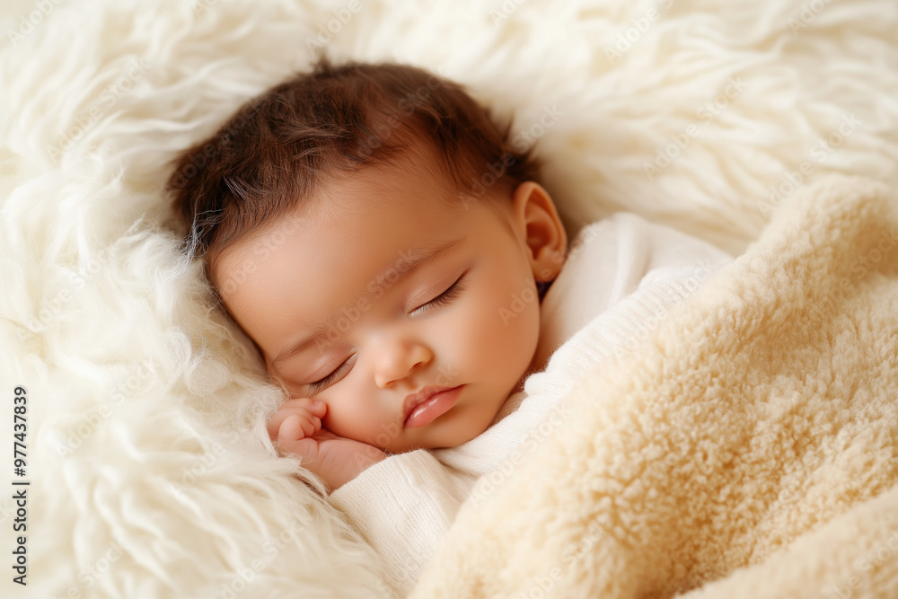 Black Newborn Baby Isolated
