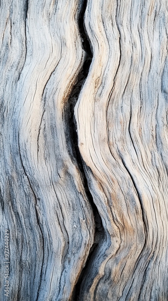 Intricate patterns of aged wood reveal nature's artistry in subtle tones and textures