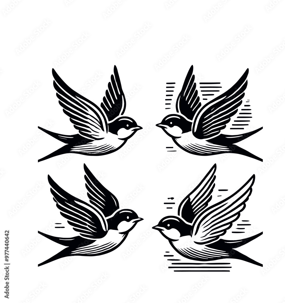 bird flying silhouettes illustration graphic design black and white vector clip art bird flying silhouettes illustration graphic design black and white vector clip art