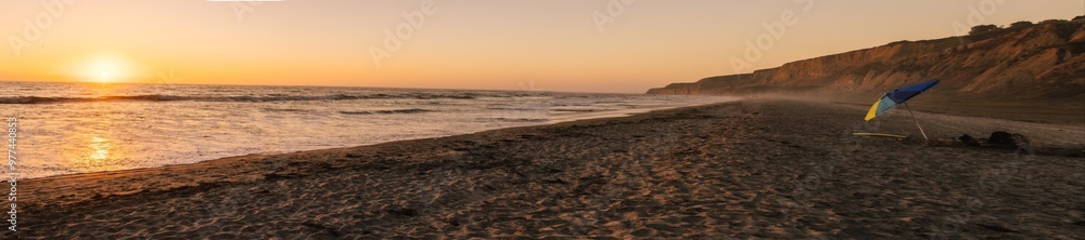 Obraz premium Panoramo of Black Beach