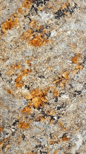 Textured granite surface showcasing intricate patterns with earthy tones and sparkling crystals