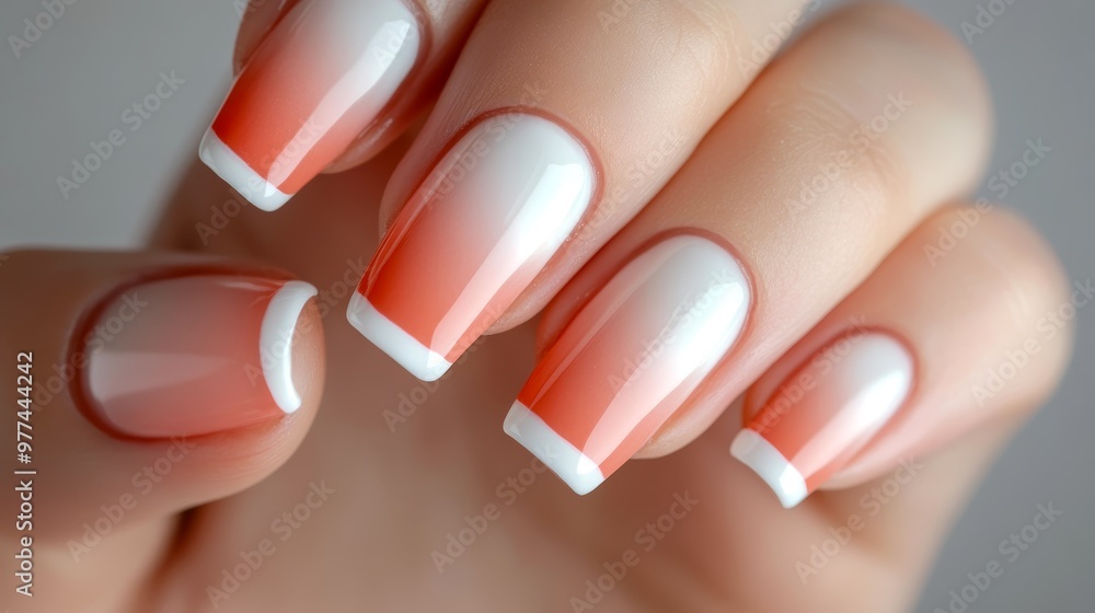 Autumn-Inspired French Manicure in Warm Shades Autumn-Inspired French Manicure in Warm Shades