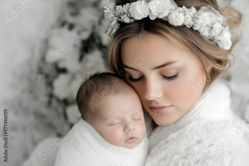 Mother Holding Newborn