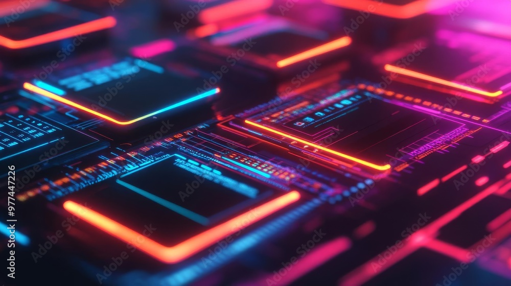 Cross-platform UX testing software, holographic screen mirroring, glowing responsive design checks, futuristic tool Cross-platform UX testing software, holographic screen mirroring, glowing responsive design checks, futuristic tool