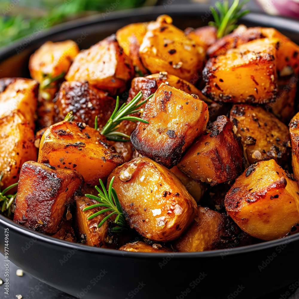 Roasted Sweet Potatoes Isolated Roasted Sweet Potatoes Isolated