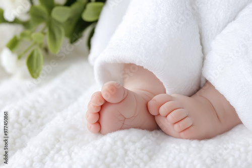 The Tiny Foot Of A Newborn ...