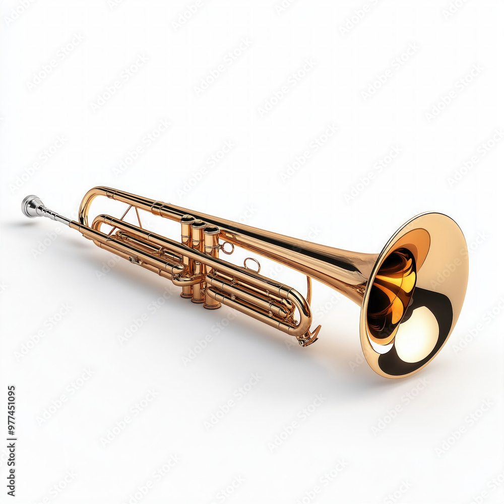 Obraz premium Trombone Isolated