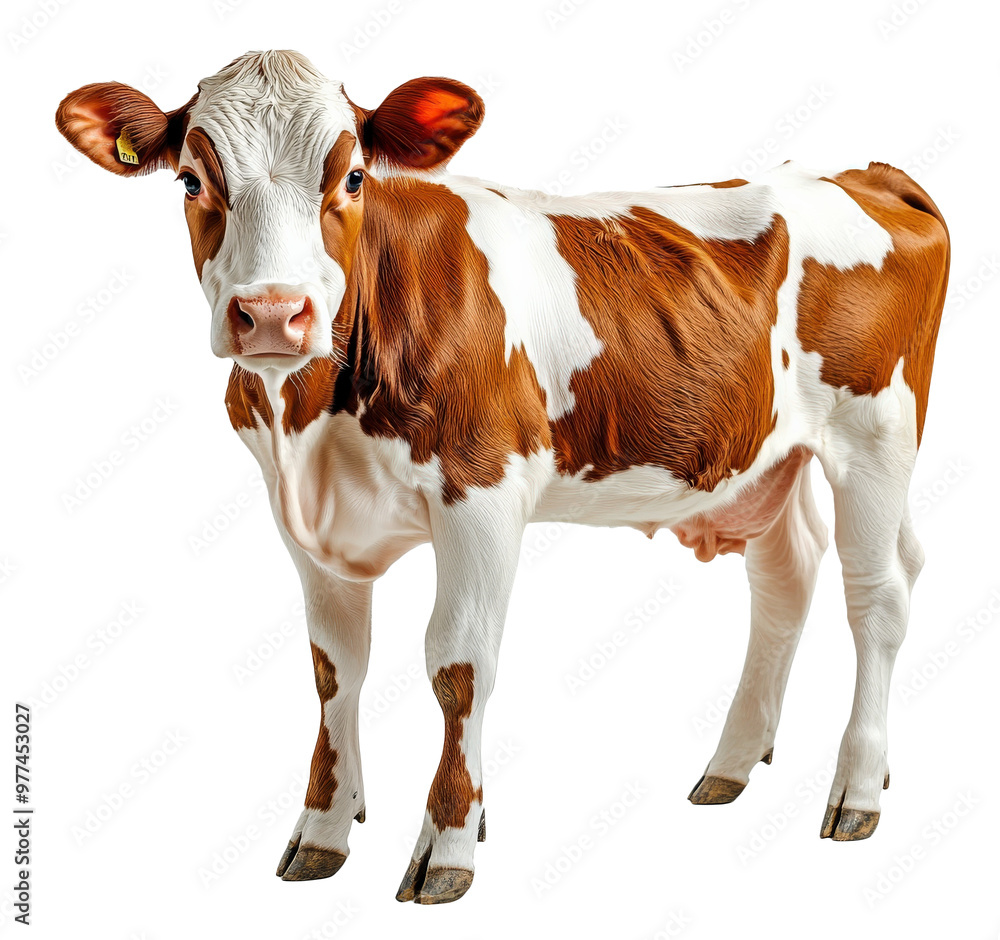 A cow standing Isolated on transparency background A cow standing Isolated on transparency background