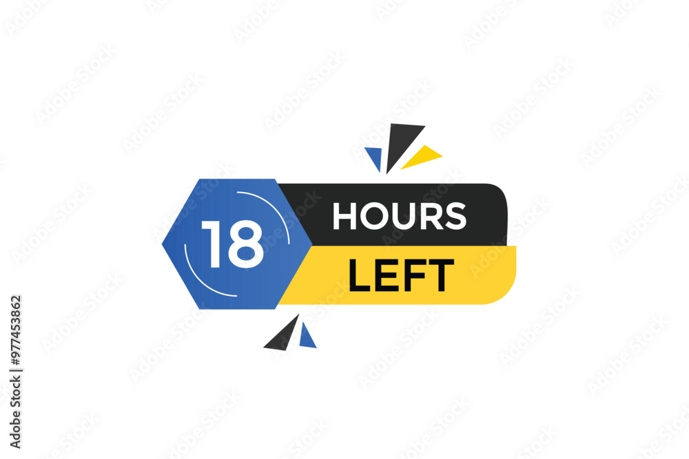 18 hours left, icon, stile, timer, countdown, clock, time, background, template, 18 hours left, countdown, sticker, left banner, business, sale, label button 18 hours left, icon, stile, timer, countdown, clock, time, background, template, 18 hours left, countdown, sticker, left banner, business, sale, label button