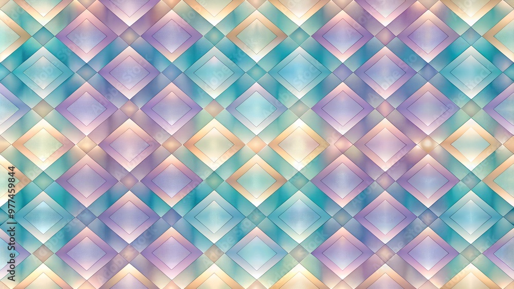 Pastel diamond geometric pattern Pastel diamond geometric pattern