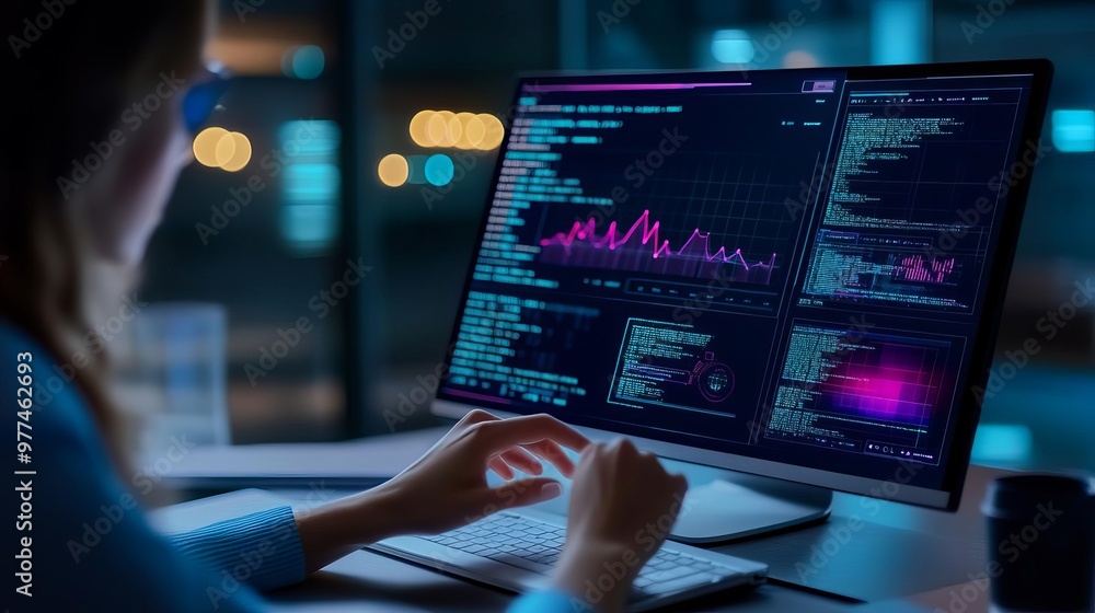 Real-time usability dashboard, digital satisfaction scores, glowing interaction insights, futuristic design assessment Real-time usability dashboard, digital satisfaction scores, glowing interaction insights, futuristic design assessment
