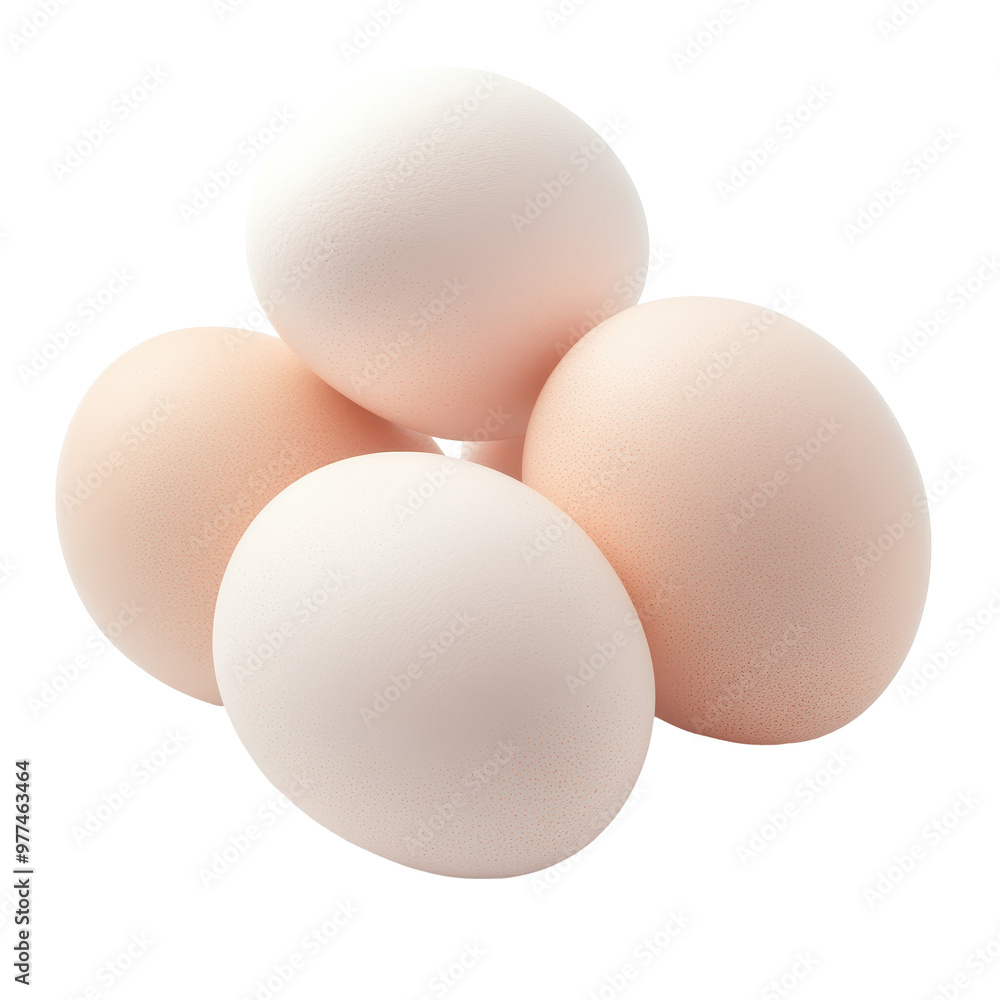 Four eggs are piled on top of each other Four eggs are piled on top of each other