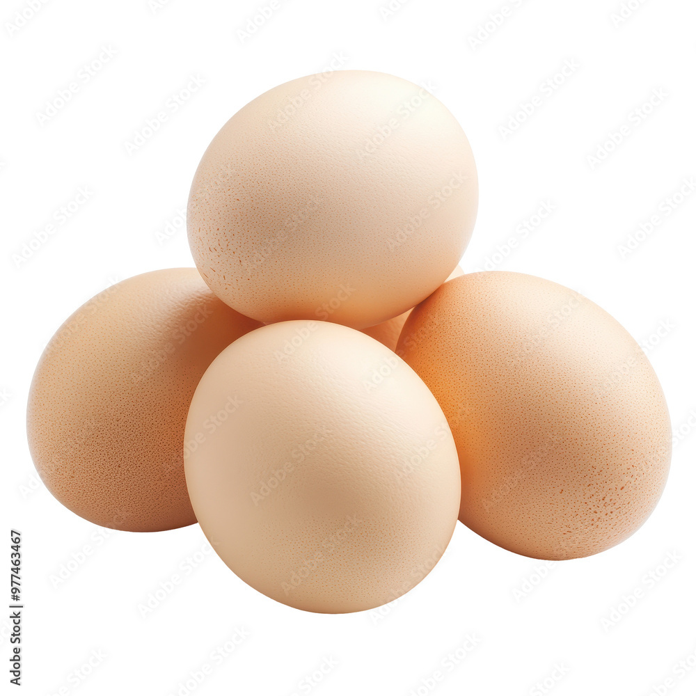 Four eggs stacked on top of each other Four eggs stacked on top of each other