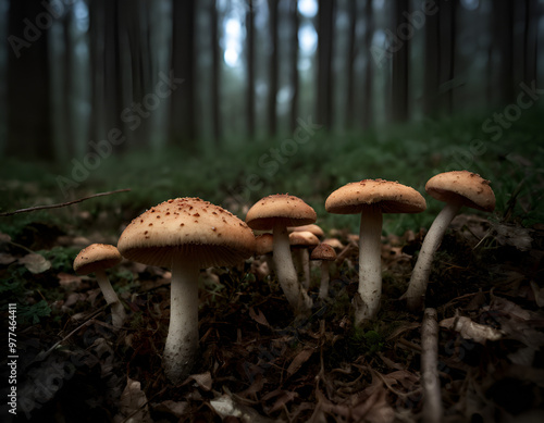 mushrooms in the forest, mushroom in the forest, mushrooms in the woods