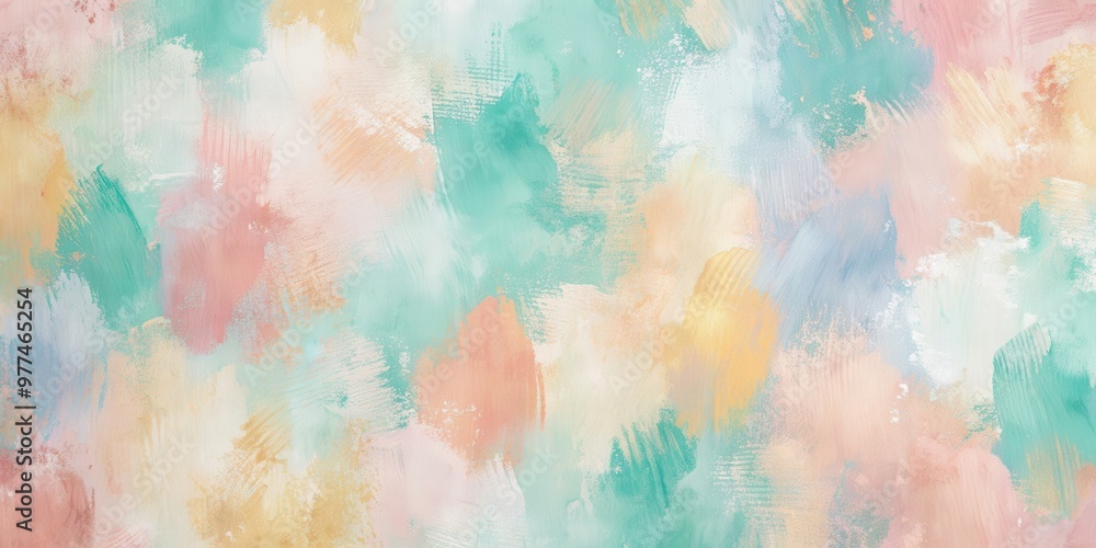 Pastel-colored wallpaper with broad brush strokes and paint spots , painting techniques, canvas background Pastel-colored wallpaper with broad brush strokes and paint spots , painting techniques, canvas background