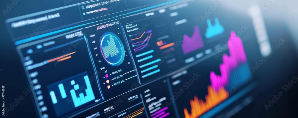 Usability metric monitoring platform, digital data dashboards, glowing performance scores, futuristic design analysis Usability metric monitoring platform, digital data dashboards, glowing performance scores, futuristic design analysis