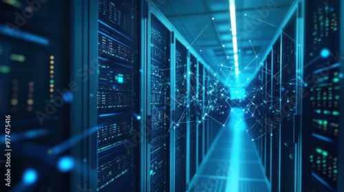 A data storage infrastructure integrated with network solutions, featuring fast and secure connections between storage arrays, network switches, and cloud services.