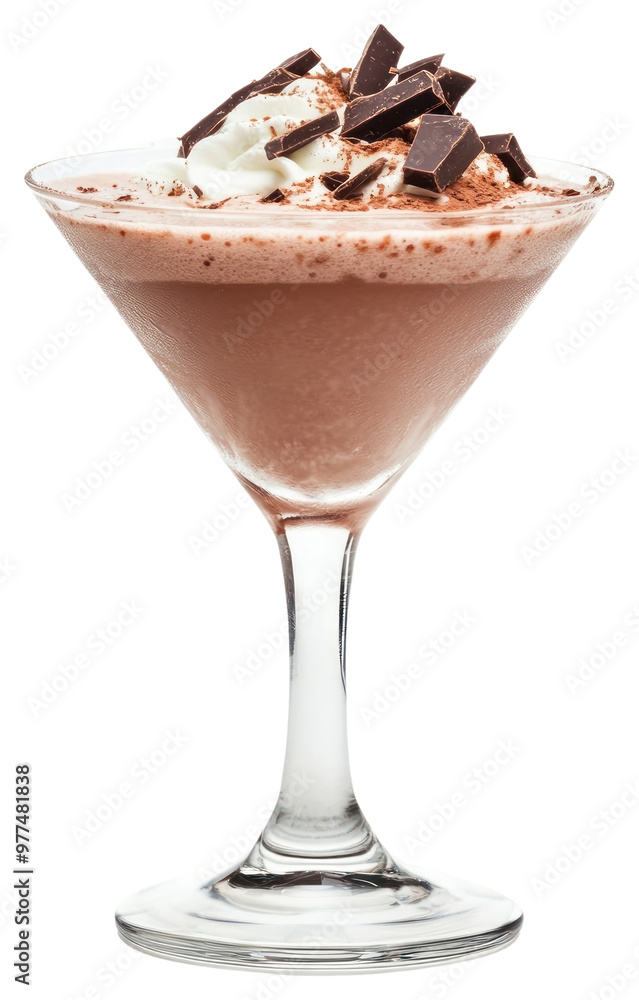Real Frozen Hot Chocolate Martini beverage dessert alcohol. Real Frozen Hot Chocolate Martini beverage dessert alcohol.