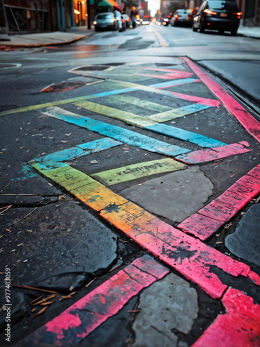 Hand-Drawn Chalk Directional Arrows and Marks