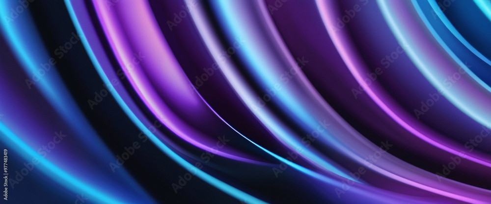 Abstract Curvy Purple and Blue Gradient Abstract Curvy Purple and Blue Gradient