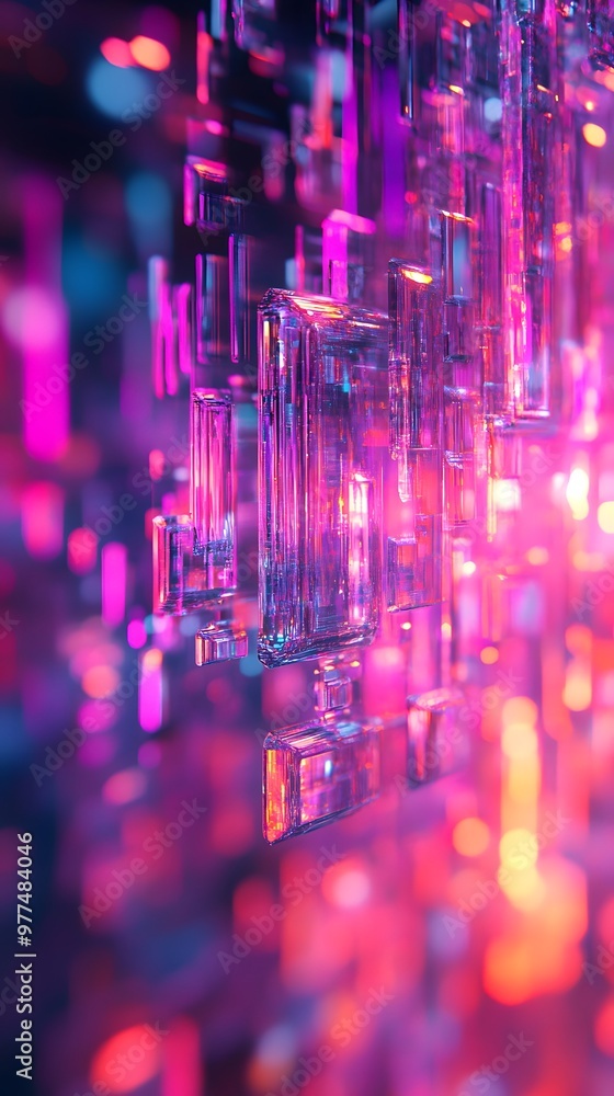 Obraz premium a abstract neon background