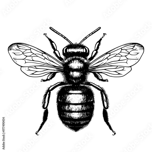 black and white wasp