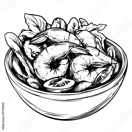shrimps in a bowl