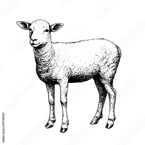 illustration of sheep