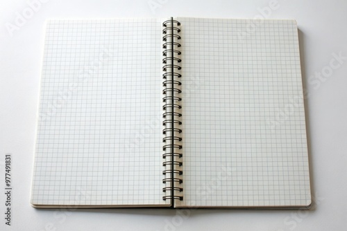 Ruled notebook pages with a subtle grid pattern in the background, perfect for planning, note-taking, and organization, with a clean and minimalist aesthetic.