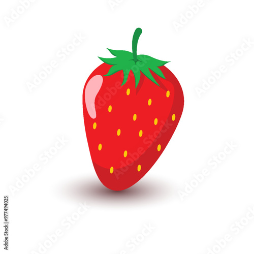 Strawberry Vector Illustration Premium Vector