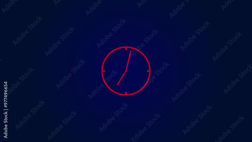 Clock icon countdown 24 hour day fast speed animation. Clock icon countdown 24 hour day fast speed animation.