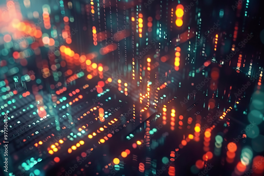 A computer generated image of a cityscape with red and yellow lines., A computer generated image of a cityscape with red and yellow lines.,