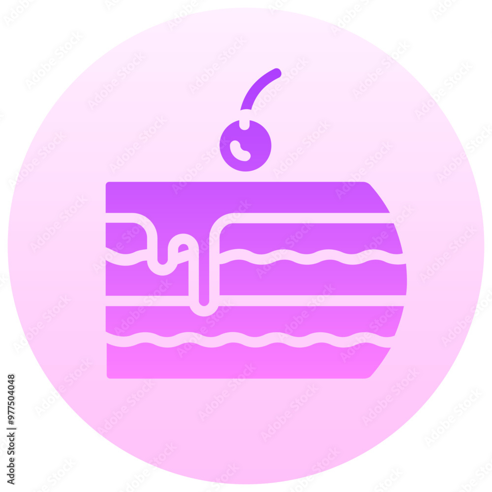 cake round gradient vector icon cake round gradient vector icon